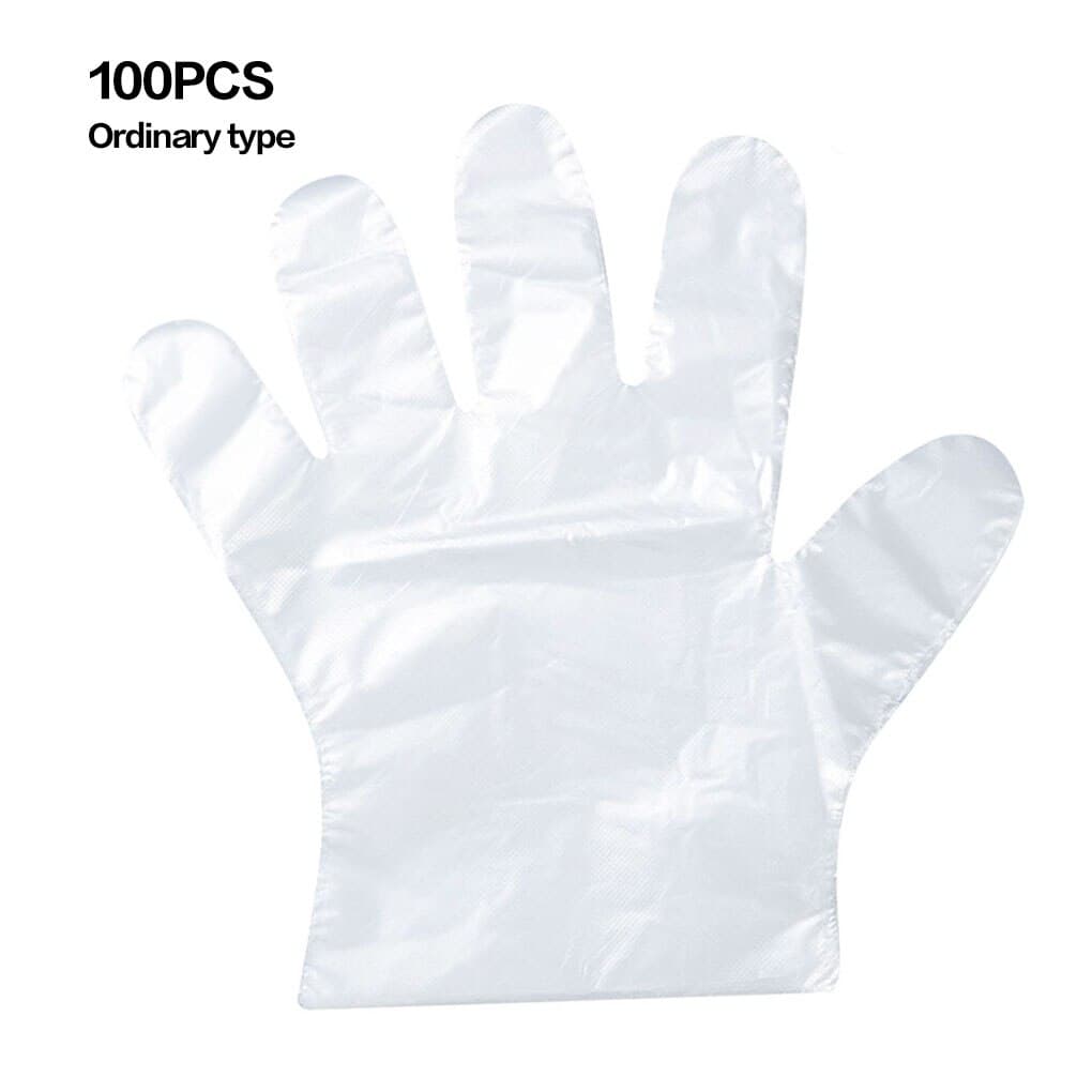 NuSmile PE Over Gloves Transparent 100pcs
